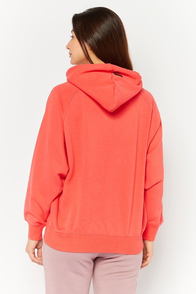 Champion ملابس رياضية نسائية بأكمام طويلة مناسبة، خارجية، بلوزات رياضية، أحمر كورال - Image 4