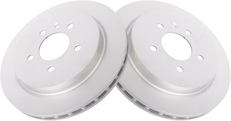 TRQ Rear Brake Rotors Set Vented Premium G-Coated Compatible with 2003-2007 Cadillac CTS 2005-2011 STS - Image 3