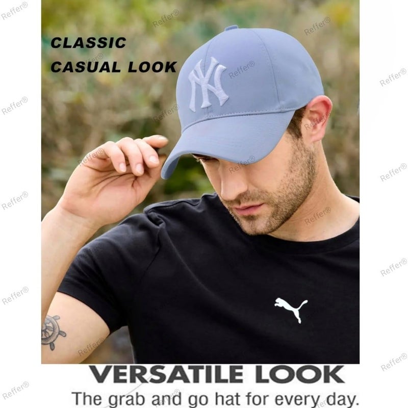 REFFER Unisex Baseball Caps, Comfortable, Stylish Design, Caps Branded with Adjustable Buckle, Summer caps for Men, Cricket Caps for Men, Gym Caps for Men, Sports Caps for Men Women - Image 2