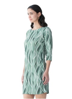 Modern Abstract Print Green Dress - pzsku/ZD240AD554C3F06701205Z/45/_/1726934058/e58833e4-6d98-469a-a938-32673483a602