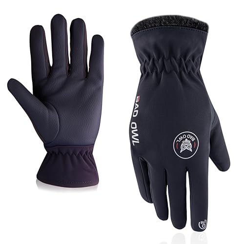 BADOWL Heat Hold Winter Gloves for Men & Women | Waterproof | Wind Resistant | Thermal Insulated | Anti-Slip Palm | Breathable | Ergonomic Fit | Quick Dry | Outdoor Gloves (Blue) - Image 1