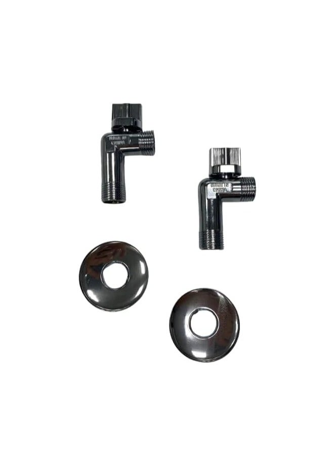 QUALITY - Durable 2-piece L-angle stop valve Reliable, corrosion-resistant and easy to install - ideal for a variety of home plumbing applications - Image 1