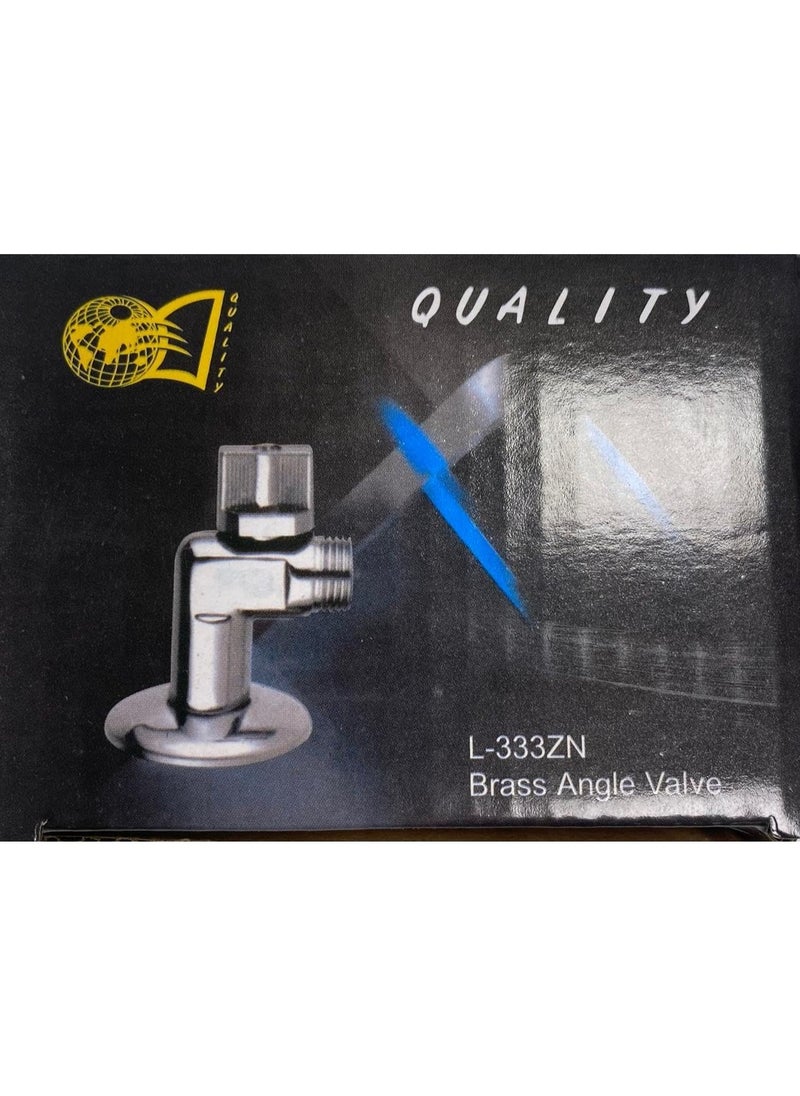 QUALITY - Durable 2-piece L-angle stop valve Reliable, corrosion-resistant and easy to install - ideal for a variety of home plumbing applications - Image 1