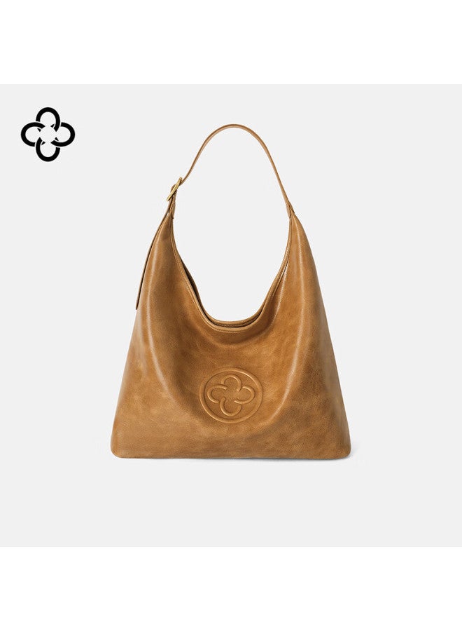 Cassile Cassile Tote Bag For Women, Vegetable Tanned Leather, Light Luxury Hobo Bag, Birthday And Qixi Festival Gift - Image 5