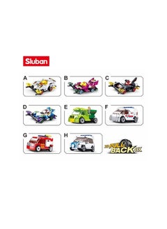 Sluban Sluban M38-B0916 Power Bricks- Pull Back Car Building Blocks (Assorted 1 Pack)  - Image 2
