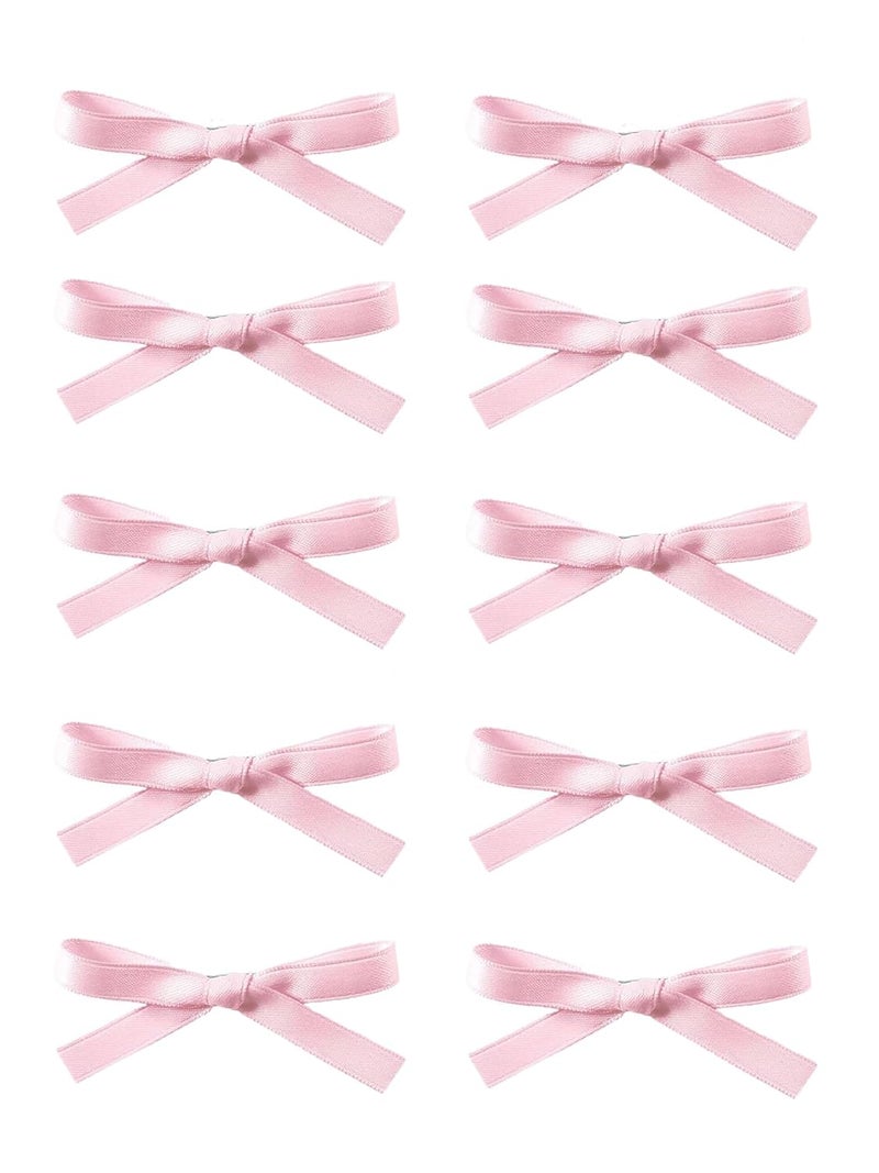 أيشا 10 قطع مشابك شعر قوس من قماش جروغرين وردي مشابك صغيرة للنساء والفتيات والأطفال ذوي الشعر الكثيف والرفيع