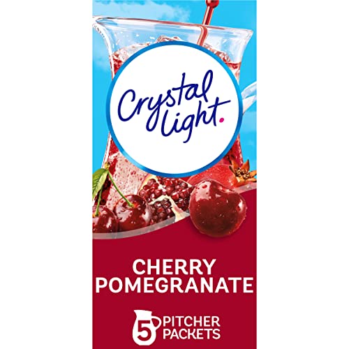 Crystal Light Sugar-Free Cherry Pomegranate Naturally Flavored Powdered Drink Mix 5 Count Pitcher Packets - Image 1