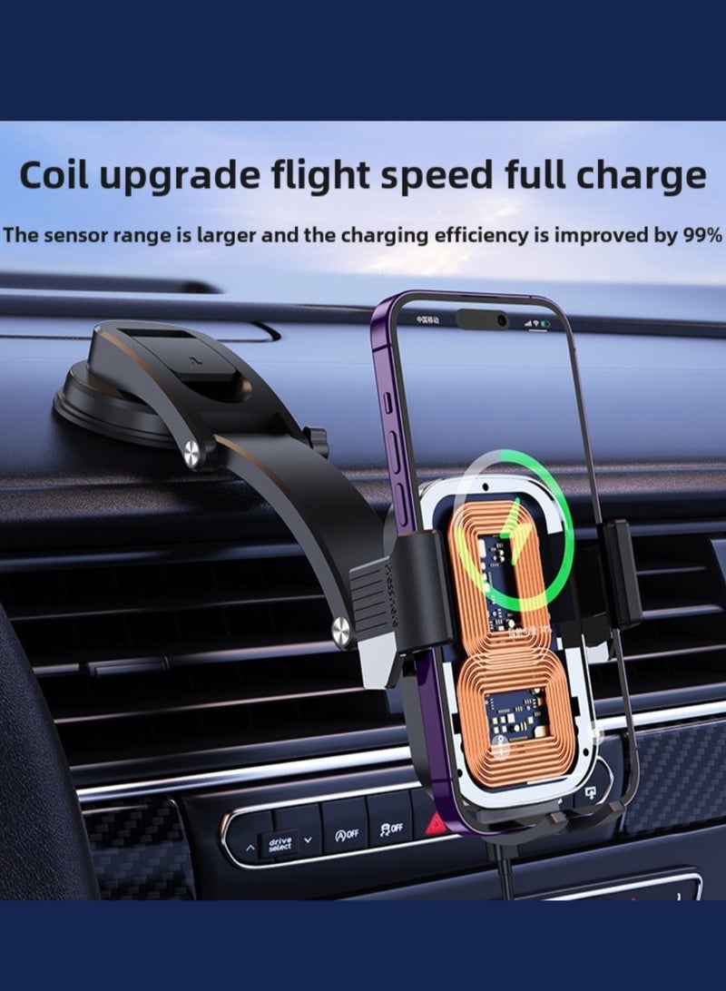 High quality car phone holder wireless fast charger strong stickness - Image 2