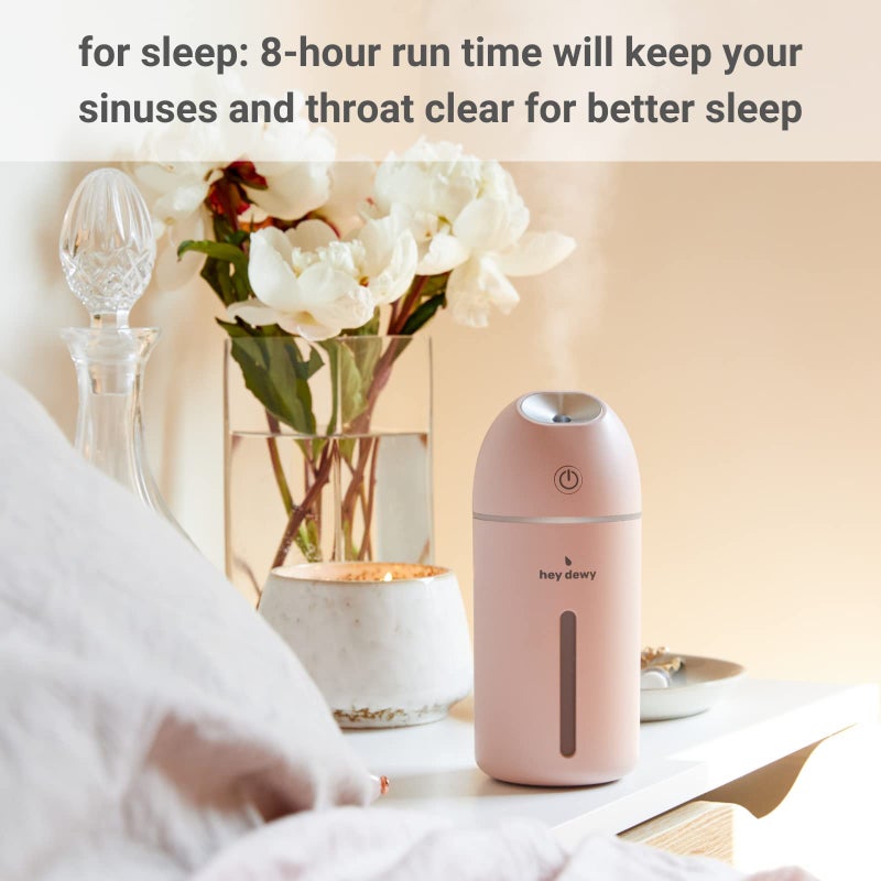 Hey Dewy Wireless, Rechargeable, Self-Care, Skin-Nourishing, Hydrating, Portable Cool Mist Humidifier (Pearl) - Image 5