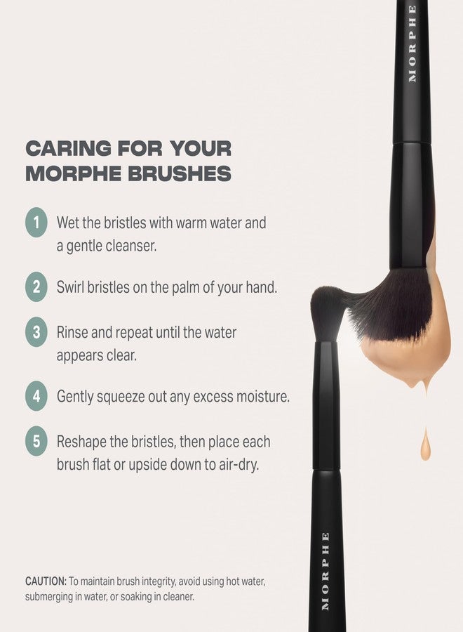 Morphe V105 Dense Edged Concealer Brush - Vegan Pro Series Makeup Brush for Liquid & Cream Makeup - Provides Concentrated Coverage in a Single Press (1 Count) - Image 4