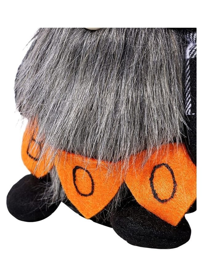 Brain Giggles Brain Giggles Gnomes Plush Faceless Doll with Checkered Black and White hat - Image 3