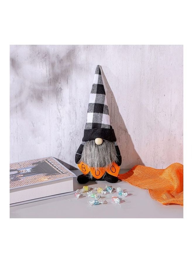Brain Giggles Brain Giggles Gnomes Plush Faceless Doll with Checkered Black and White hat - Image 5
