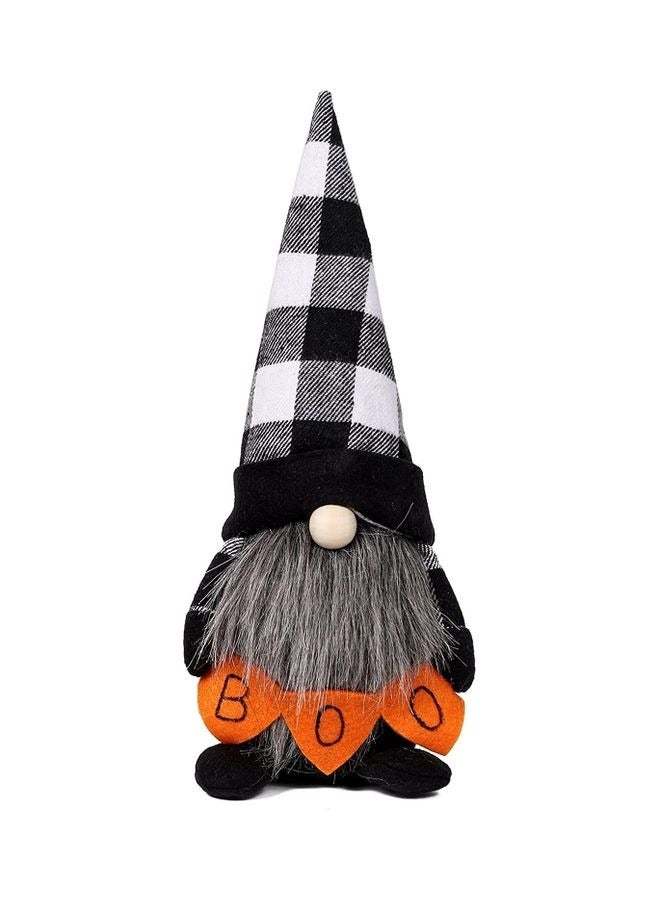 Brain Giggles Brain Giggles Gnomes Plush Faceless Doll with Checkered Black and White hat - Image 1