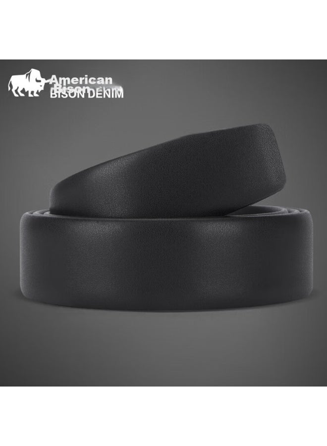 American Bison Leather Belt For Men, Buckleless Automatic Buckle Waist Belt, Birthday Gift For Boyfriend - Image 3
