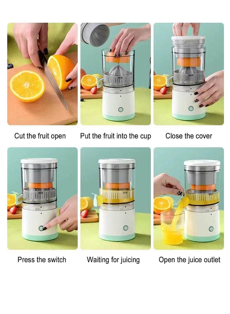 ELTRAZONE عصارة الحمضيات الكهربائية المحمولة قابلة لإعادة الشحن عصارة البرتقال المنزلية صغيرة متعددة الوظائف لعصير الجريب فروت والليمون والرمان مع USB - Image 5