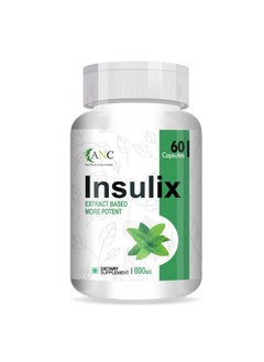 ANC Insulix Ayurvedic Blood Sugar Supplement, Natural Supplement With 11 Rare Herbs Promotes Healthy Digestion Heart Health, Helps Intestinal Glucose - (60 Capsules)  - Image 1