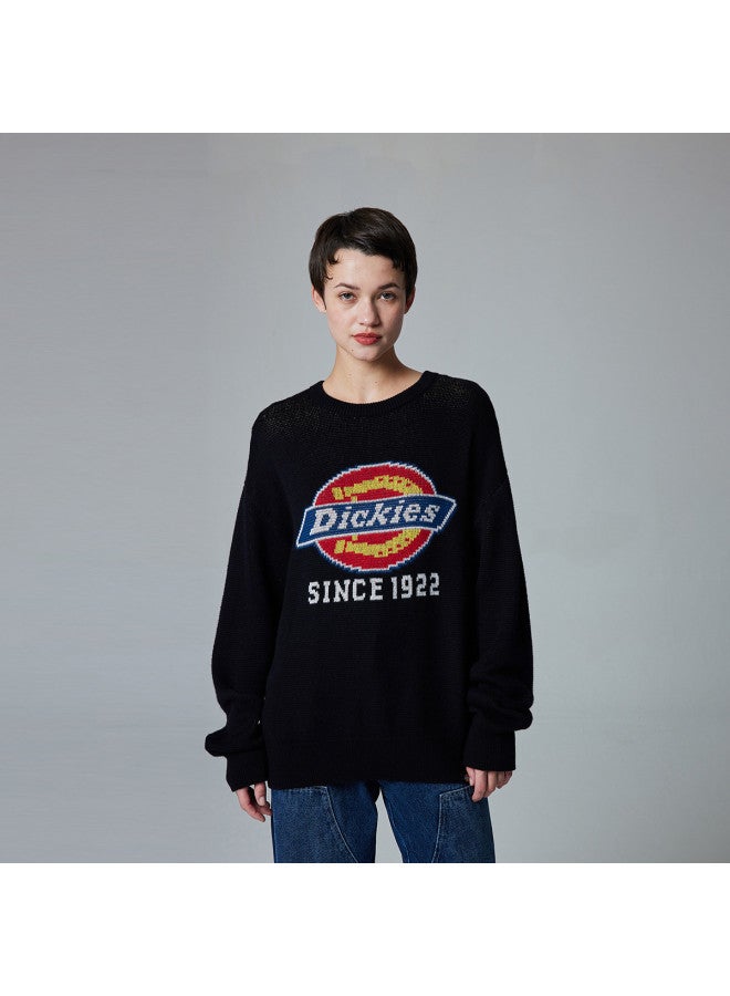 Dickies سويت شيرت جاكار فضفاض بياقة دائرية من ديكيز لموسم الربيع/الصيف مع شعار كبير للرجال والنساء - Image 3