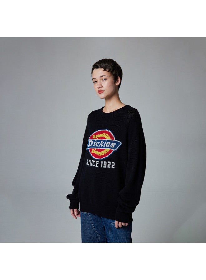 Dickies سويت شيرت جاكار فضفاض بياقة دائرية من ديكيز لموسم الربيع/الصيف مع شعار كبير للرجال والنساء - Image 5