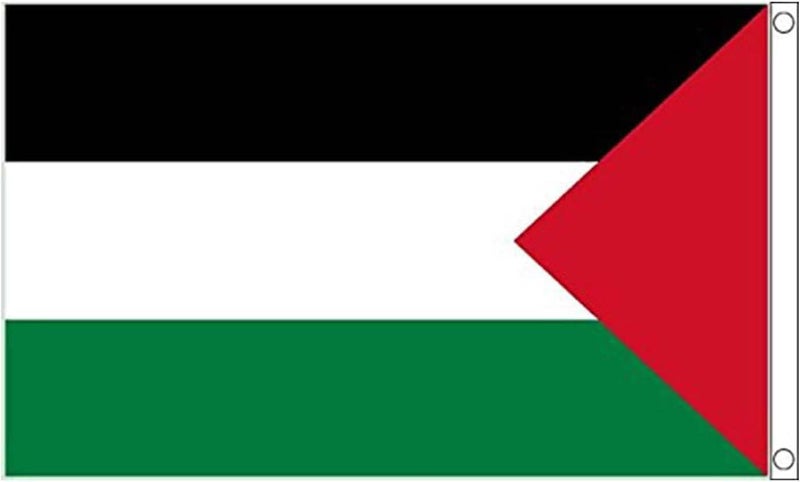 klarako Palestine Flag 3x5 Foot Large Flag Of Palestinian With Brass Grommets Palestine National Flag - Vivid Color and Fade Proof - Canvas Header and Double Stitched Polyester Country Flag Banner(3 X 5 Ft) - Image 1