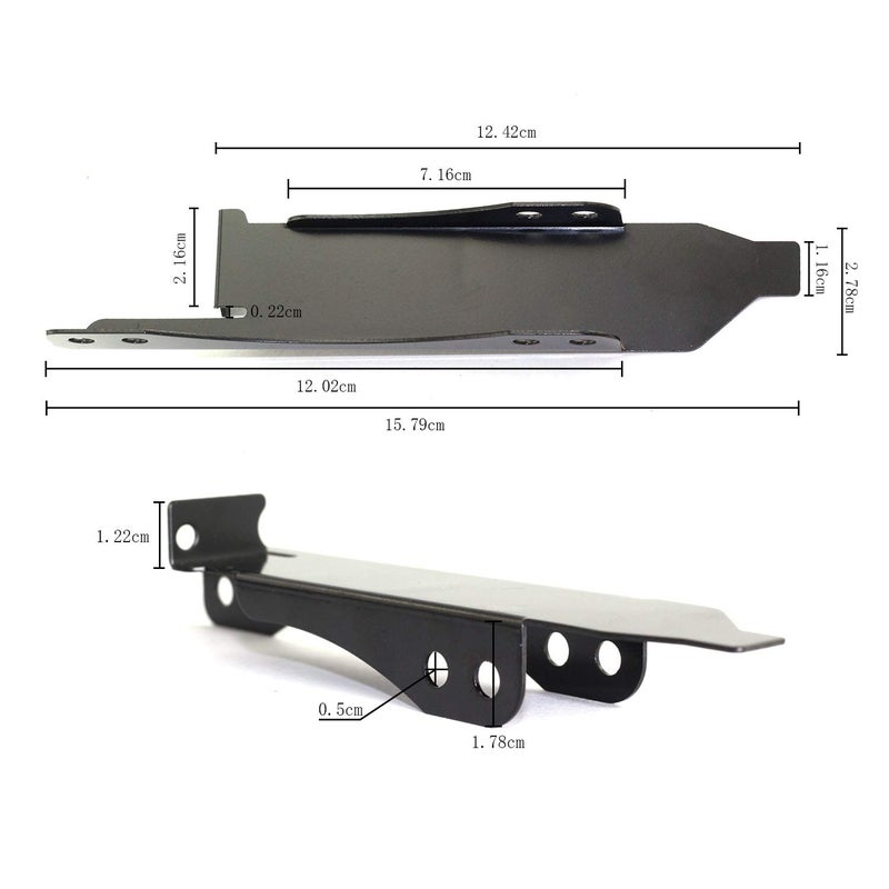 Maxmoral 1-Pack Dual Fan Mount Rack PCI Slot Bracket for Video Card DIY Support 9cm/12cm Fan Computer Radiator Holder - Image 3