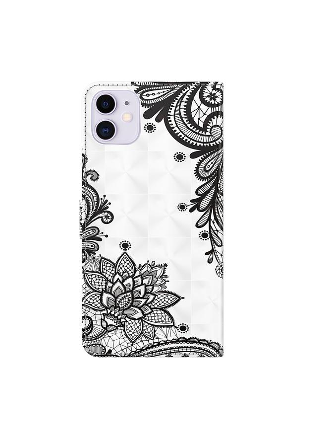 Zaboon Case For iPhone 13 3D Painting Pattern Horizontal Flip TPU + PU Leather Case with Holder & Card Slots & Wallet - Image 3