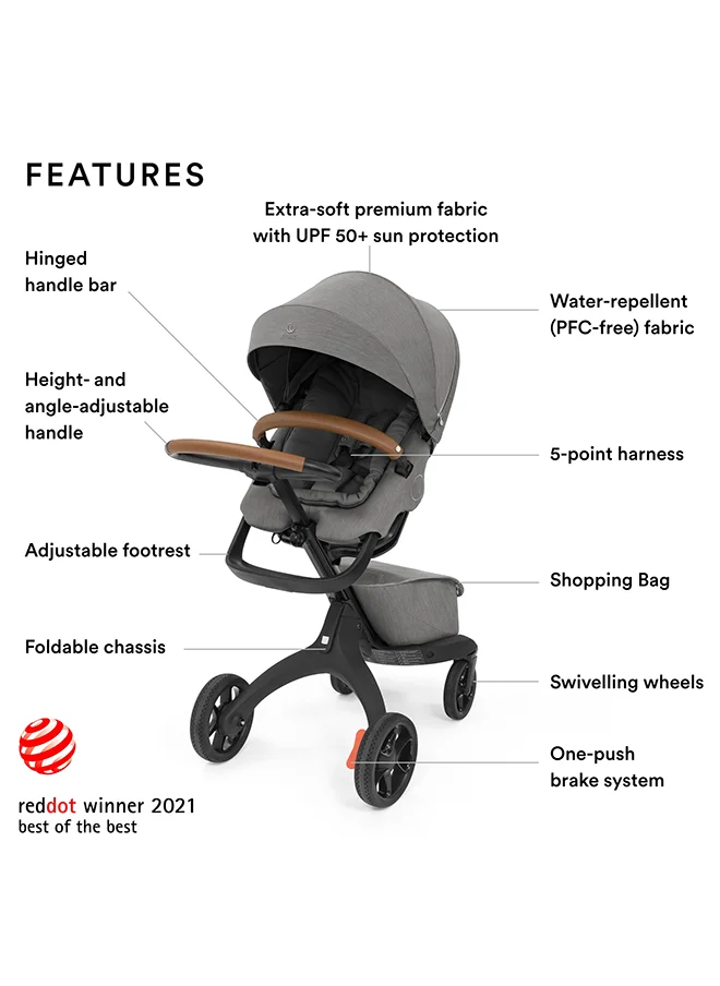 ستوك Xplory X Premium Stroller, Modern Grey