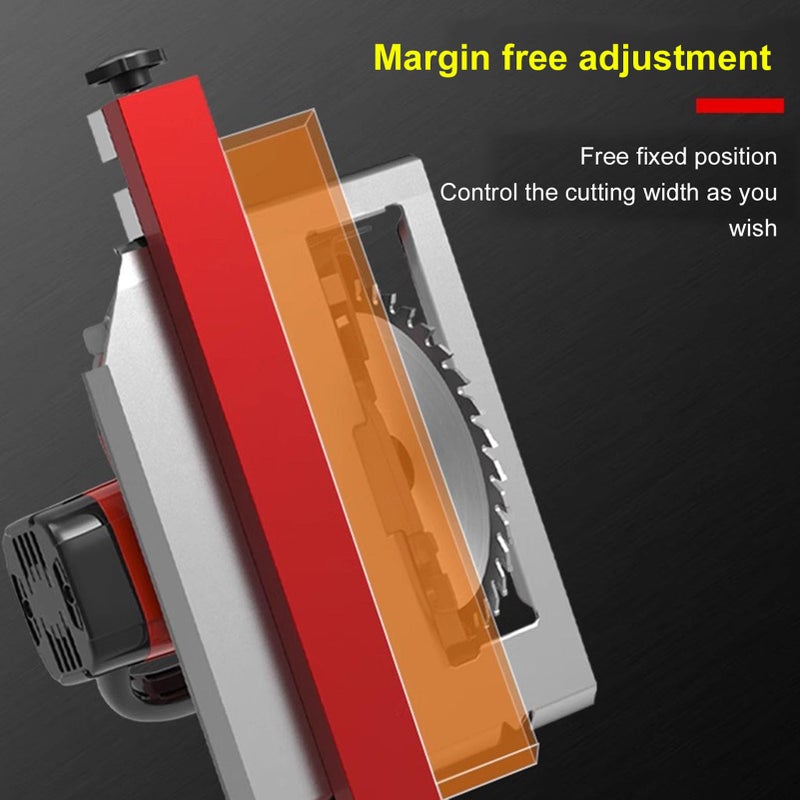 Aluminum Alloy Cutting Machine Base Guide 360mm Length 0 300mm Adjustable Width Double Locking Stable Clamp - Image 4