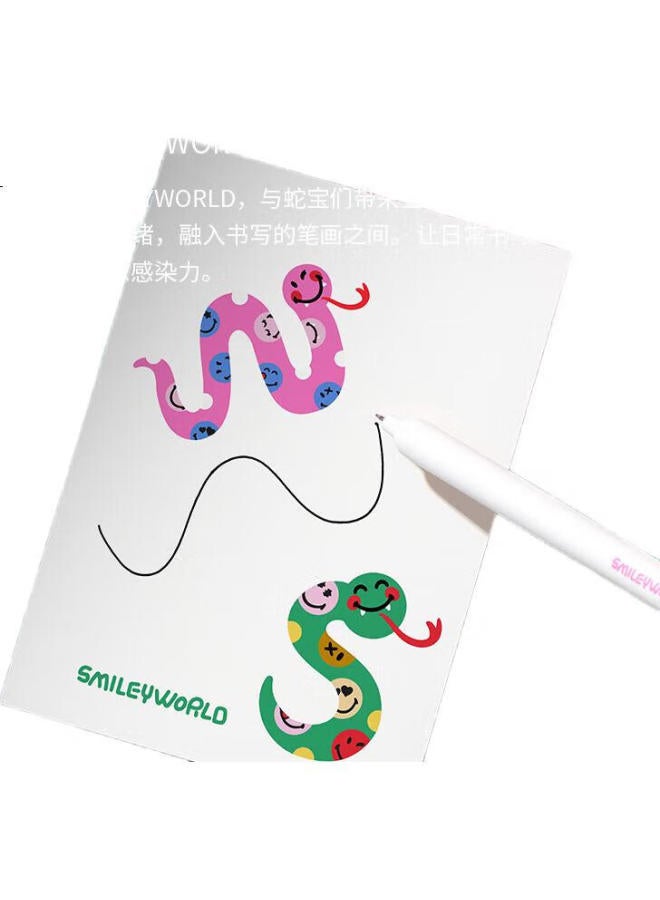 Kaco Snake Year Limited Edition Retractable Pen, 0.5Mm Gel Pen, Black Ink, Quick-Drying, High Aesthetic Value, For Students' Exams And Practice, Carbon Pen For Middle School Students, Push-Button Ballpoint Pen, "Snake Me Who" 2 Pcs - Image 3