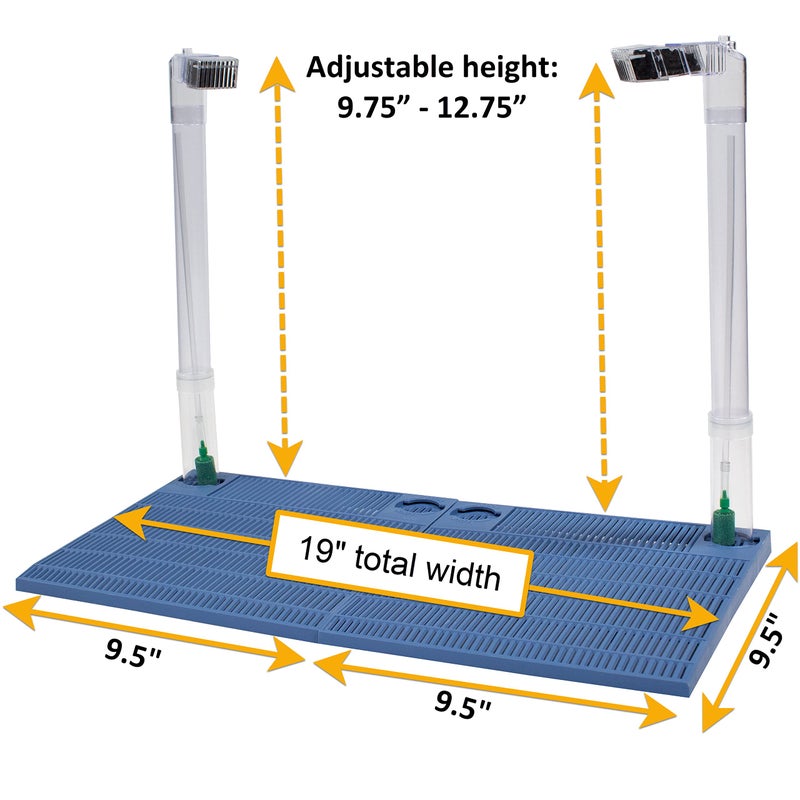 Penn Plax Penn-Plax Undergravel Aquarium Filter for 10 Gallon Tanks â€“ Two 9.5â€ x 9.5â€ Plates â€“ Under Gravel System for Clear, Clean Water â€“ Safe for Freshwater and Saltwater Tanks - Image 3
