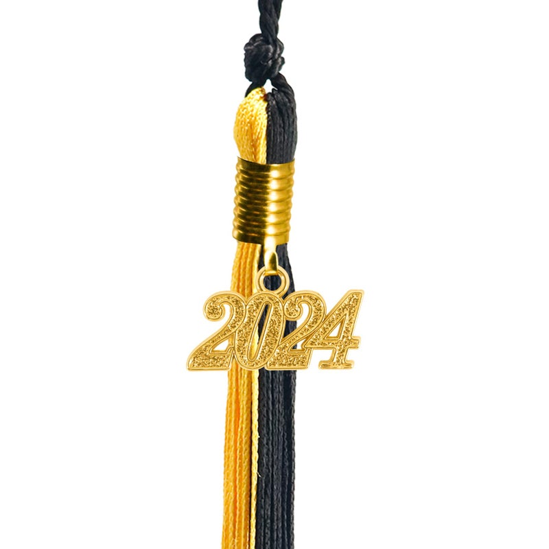 GraduationMall Alloy Gold 2024 Year Charm for Graduation Tassel - Image 3