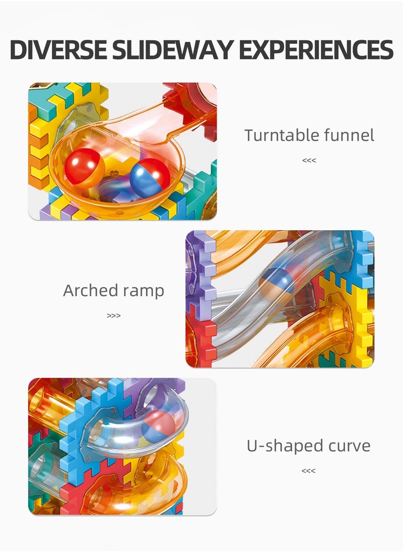 Pipeline rolling ball building blocks, Blocks 76 PCS,Early Educational Building Toys Set  - Image 2