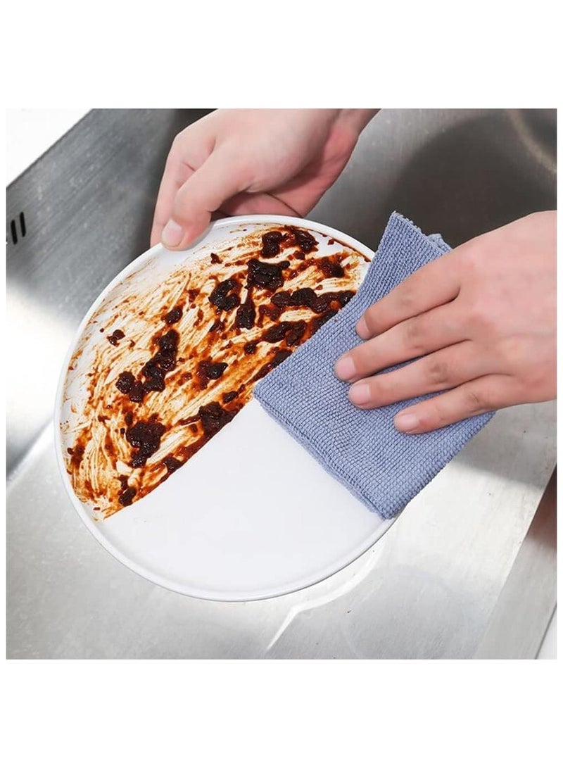 Cleaning Cloth Microfiber Towel Rags Cleaning Cloth, Kitchen Dishwashing Towels, Easy to Use Disposable Dish Cloths (Colour May Vary)  - Image 3