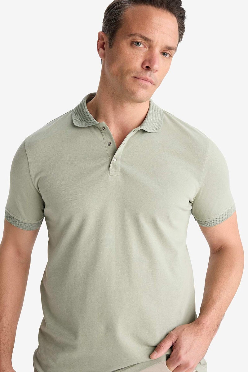 DeFacto Slim Fit Short Sleeve Basic Polo T-Shirt - Image 4
