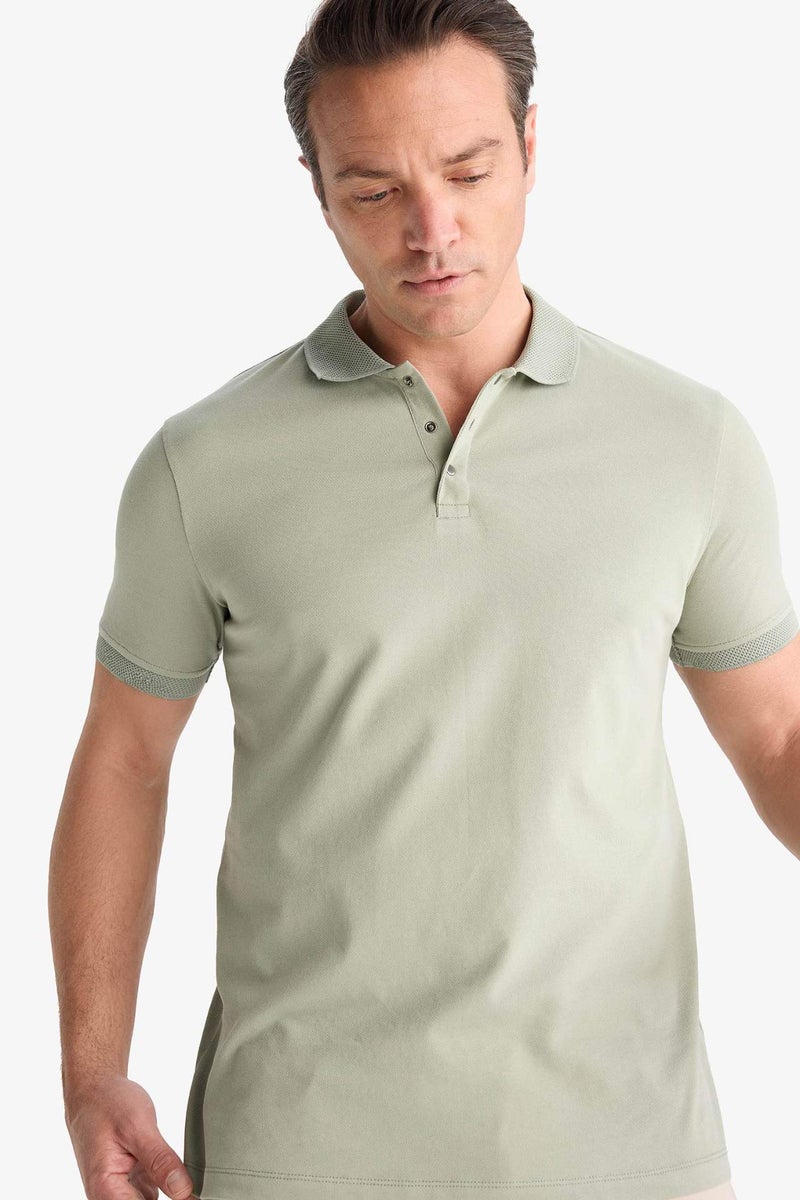 DeFacto Slim Fit Short Sleeve Basic Polo T-Shirt - Image 3