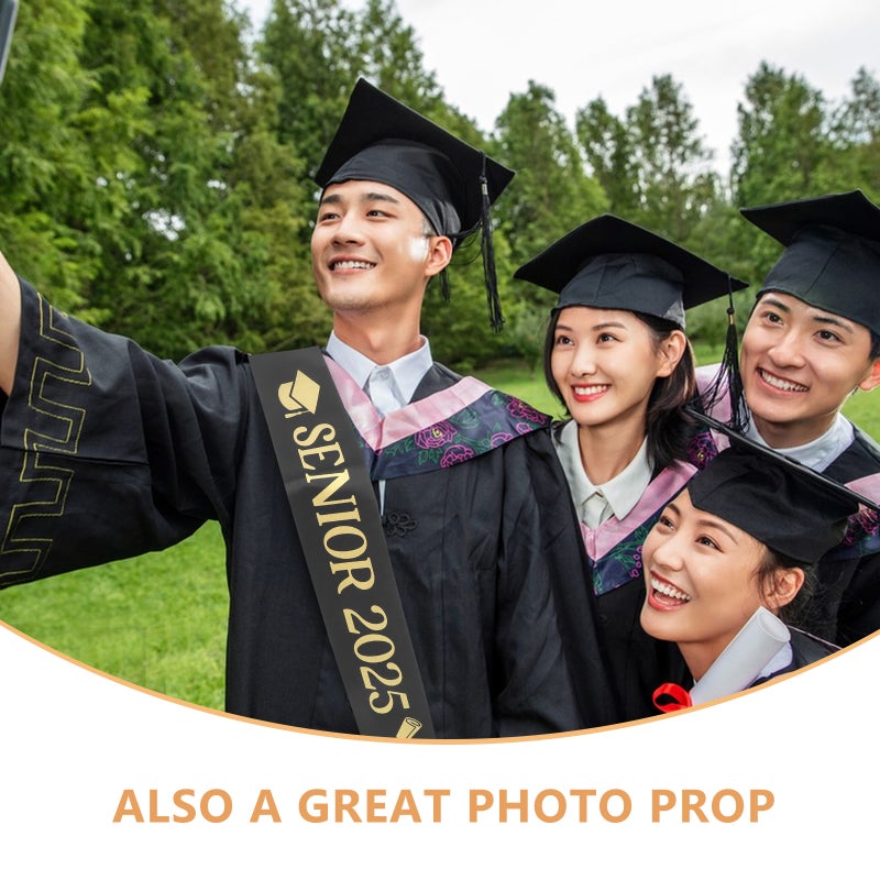 4PCS Graduation Sash Stoles Senior 2025 Sashes Graduation Party Sashes Fabric Stoles for Kindergarten to Doctorate Celebrations - Image 3