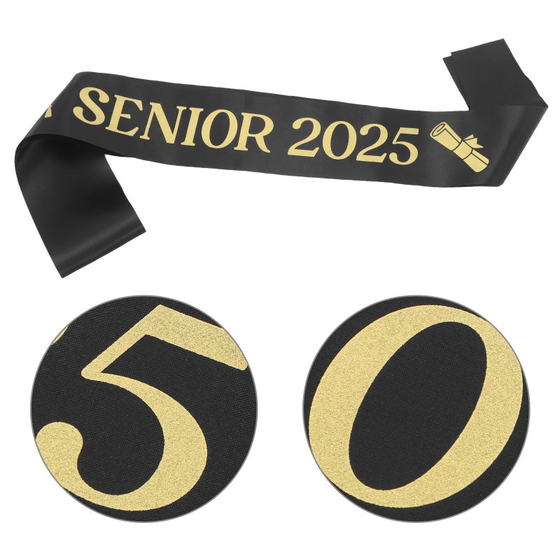 4PCS Graduation Sash Stoles Senior 2025 Sashes Graduation Party Sashes Fabric Stoles for Kindergarten to Doctorate Celebrations - Image 1