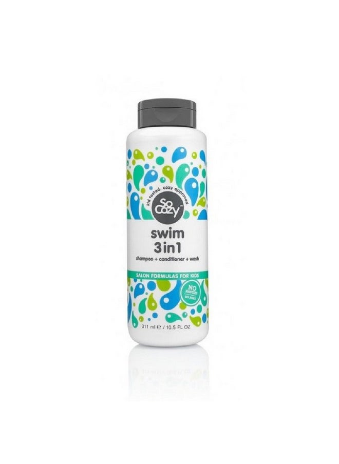 SO COZY Socozy Splash Swim 3 In 1 Shampoo + Conditioner + Wash, 10.5 Ounce ( Pack May Vary ) 