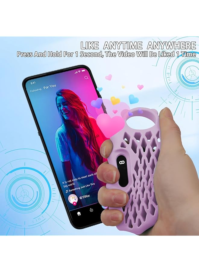 erorex New 2024 Scroll Ring Auto Clicker For Iphone Tiktok Remote Control Page Turner Button Remote Tiktok Scroll Ring For Iphone Ios Android Comes With Grip Ring Decompression Hand Exercise  - Image 3