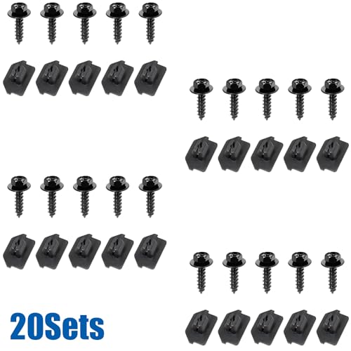 OAUTOO 20Sets Front Bumper Screw with Grommet Clip for Toyota 90159-60215 52535-50060 52535-0E010 Avalon Camry Prius Lexus GS IS RC 2006-On - Image 3
