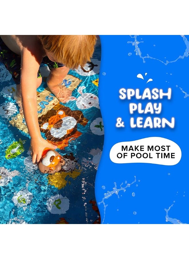 SplashEZ Mold Free Bath Toys for Babies and Toddlers, Animal No Hole Bath Toys, No Mold for Tub,Beach,Pool, BPA-Free, Dishwasher-Safe, Infant Bath Toys No Holes 0 1 3 6 12 18 Months  - Image 1
