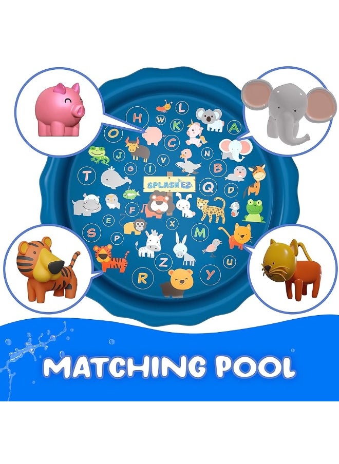 SplashEZ Mold Free Bath Toys for Babies and Toddlers, Animal No Hole Bath Toys, No Mold for Tub,Beach,Pool, BPA-Free, Dishwasher-Safe, Infant Bath Toys No Holes 0 1 3 6 12 18 Months  - Image 2