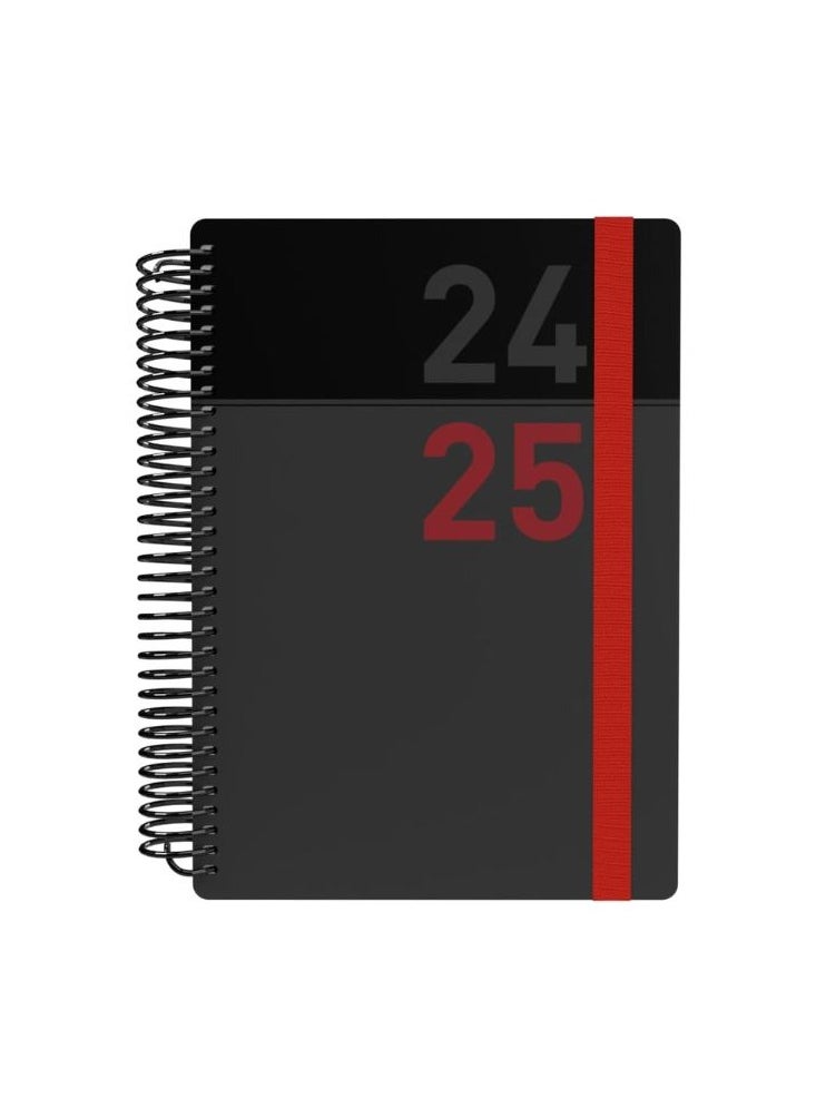 Collins - Collins Delta 2025 Planner - A5 Day to a Page Diary (with Appointments) - Red - (FP51.44-25) - Daily Planner with Flexible Spiral Bound Cover - Image 1