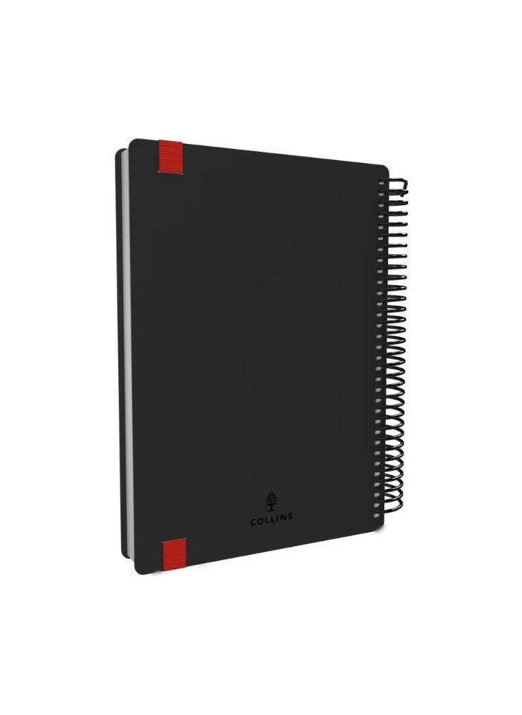 Collins - Collins Delta 2025 Planner - A5 Day to a Page Diary (with Appointments) - Red - (FP51.44-25) - Daily Planner with Flexible Spiral Bound Cover - Image 1