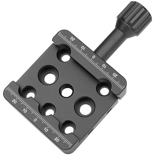 YUEOCT Telescope Dovetail Saddle Clamp Tripod Adapter Mount for Vixen Style Dovetail Plate, Support Drop-in Mounting, with M6 M8 Countersunk Bores for OTA Equatorial Head - Image 1