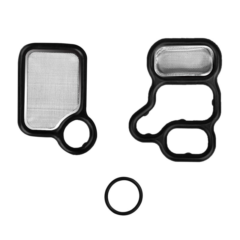 NDRUSH VVT Solenoid Gasket Valve Cover Set Compatible with Honda Civic Accord CRV Element FitAcura RSX TSX