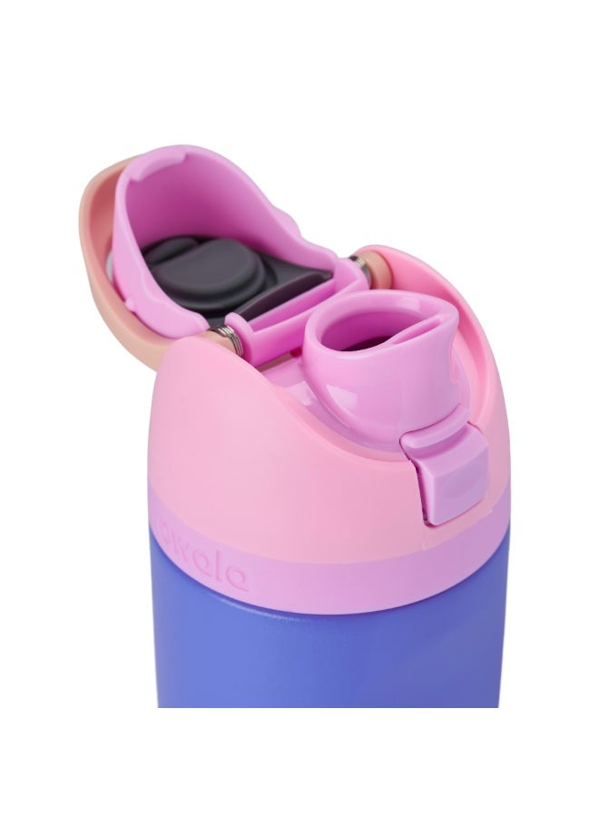 Owala 16 oz  Kids Freesip Insulated Stainless Steel waterbottle with straw BPA-Free, Keeps Water Cold for Up to 24 Hours - Wild Child - Image 4