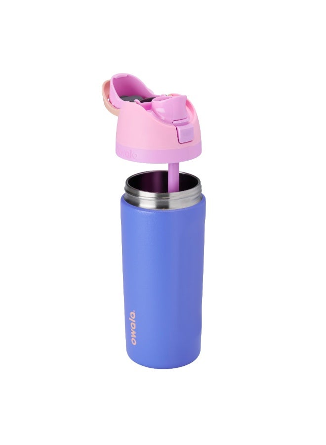 Owala 16 oz  Kids Freesip Insulated Stainless Steel waterbottle with straw BPA-Free, Keeps Water Cold for Up to 24 Hours - Wild Child - Image 2