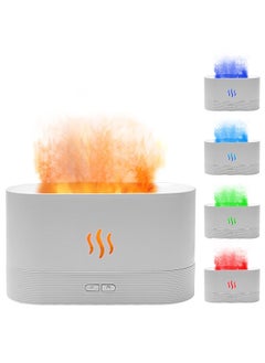 Arabest Upgraded Flame Diffuser180ml Aromatherapy Oil Diffuser Ultrasonic Cool Mist Diffuser with Waterless Auto Shut-Off Protection,5 Color Flame Lights for Home Office  - Image 1