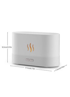 Arabest Upgraded Flame Diffuser180ml Aromatherapy Oil Diffuser Ultrasonic Cool Mist Diffuser with Waterless Auto Shut-Off Protection,5 Color Flame Lights for Home Office  - Image 2