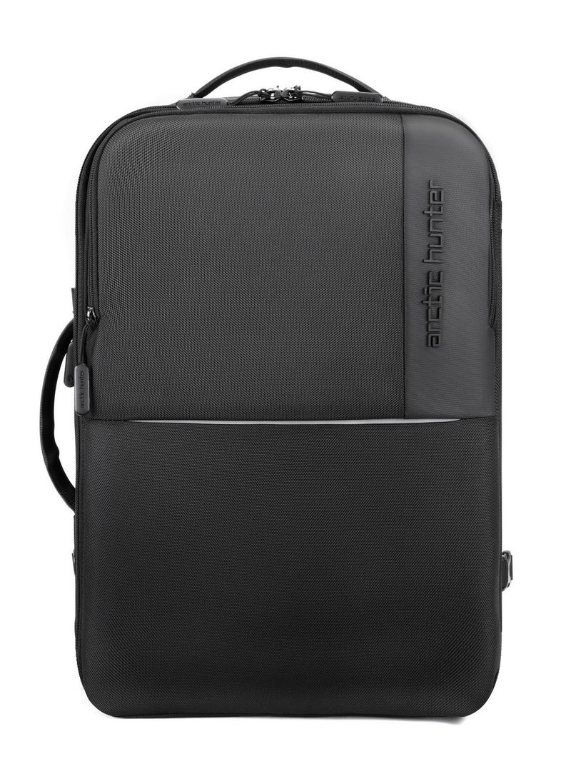 ARCTIC HUNTER Travel Backpack Convertible 3 in1 Top Loader Water Repellent Daypack with Built in USB Port and Headphone Jack for Men and Women B00382 Black - Image 2